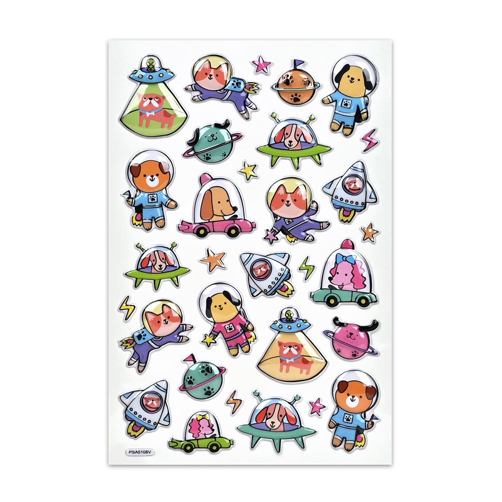 💛全新現貨💛《風車》立體造型裝飾趣味貼紙-奇妙太空💖小小孩💖-細節圖2