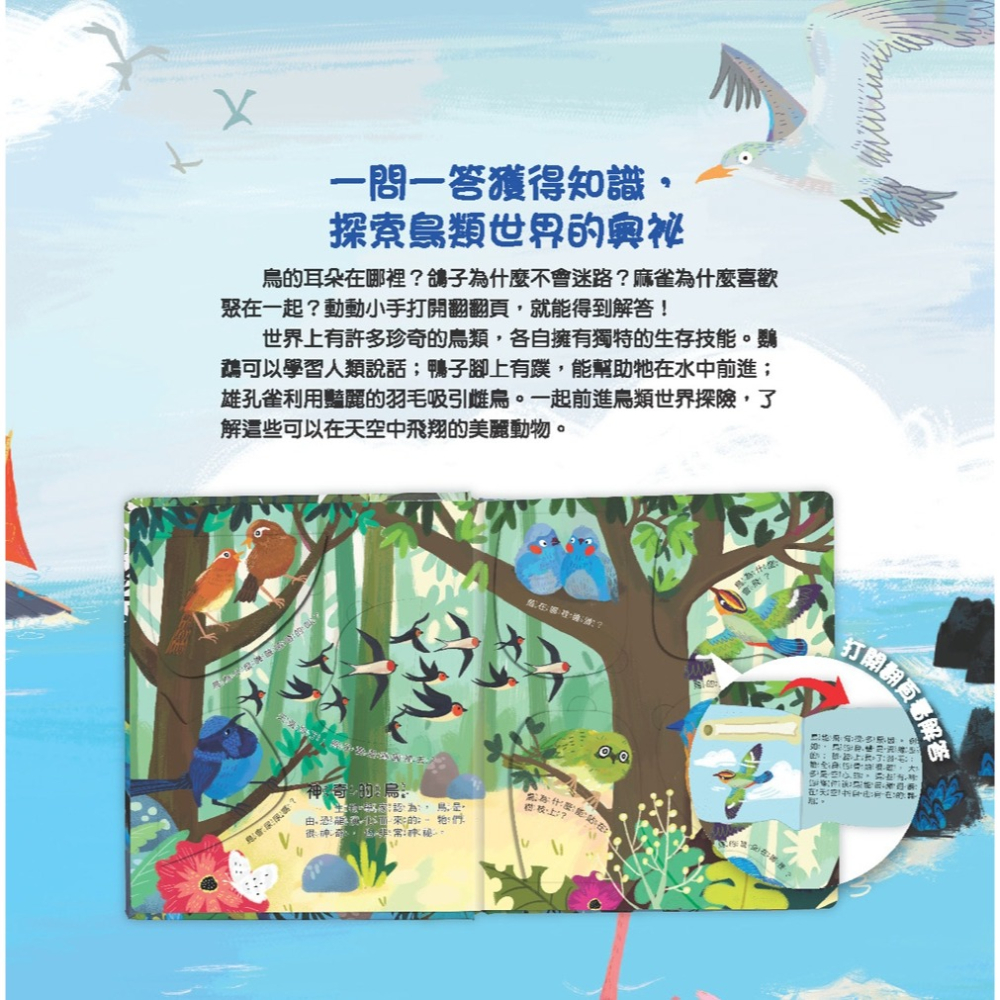 💛全新現貨💛《幼福》你問我答翻翻書：鳥類擁有大絕技？💖小小孩💖-細節圖3