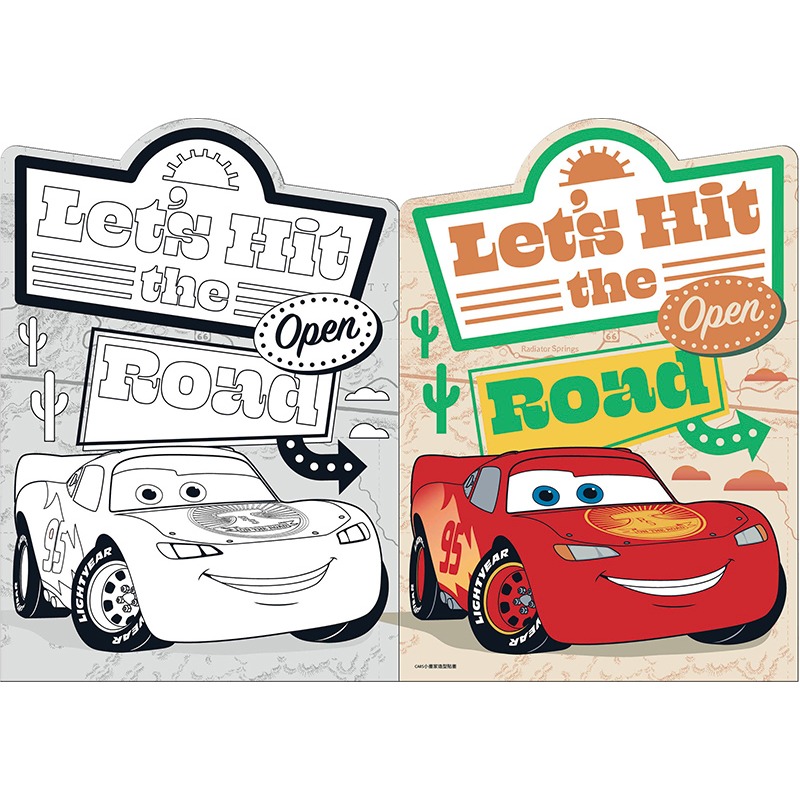 💛全新現貨💛《京甫》Cars 小畫家造型貼畫💖小小孩💖-細節圖3