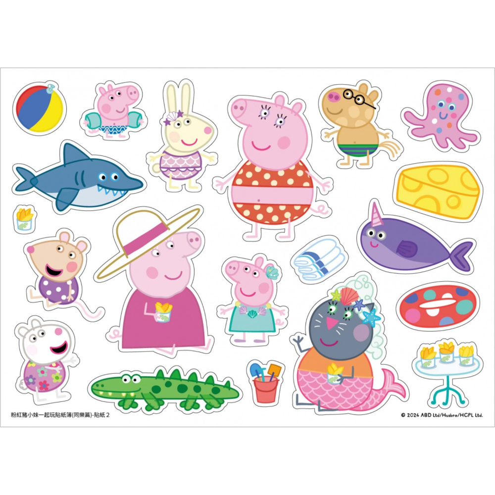 💛全新現貨💛《京甫》粉紅豬小妹 一起玩貼紙簿─同樂篇💖小小孩💖-細節圖3