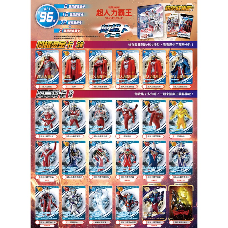 💛全新現貨💛《京甫》超人力霸王 英雄卡(第二彈)💖小小孩💖-細節圖5