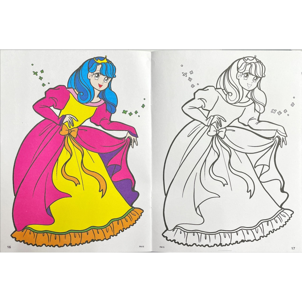 💛全新現貨💛《幼福》彩色塗鴉著色本-公主王子💖小小孩💖-細節圖3
