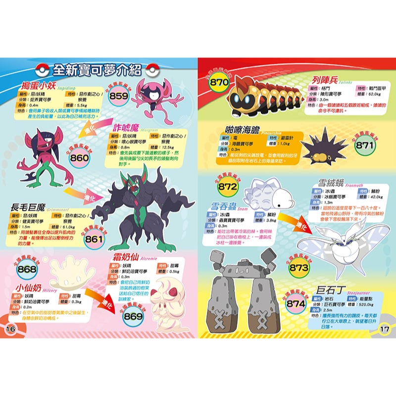 💛全新現貨💛《京甫》寶可夢 角色究極大圖鑑💖小小孩💖-細節圖3