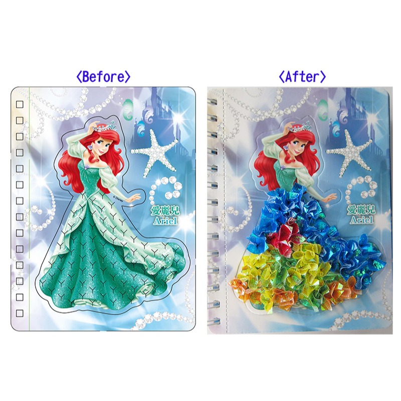 💛全新現貨💛《京甫》迪士尼公主 換裝戳戳畫💖小小孩💖-細節圖4