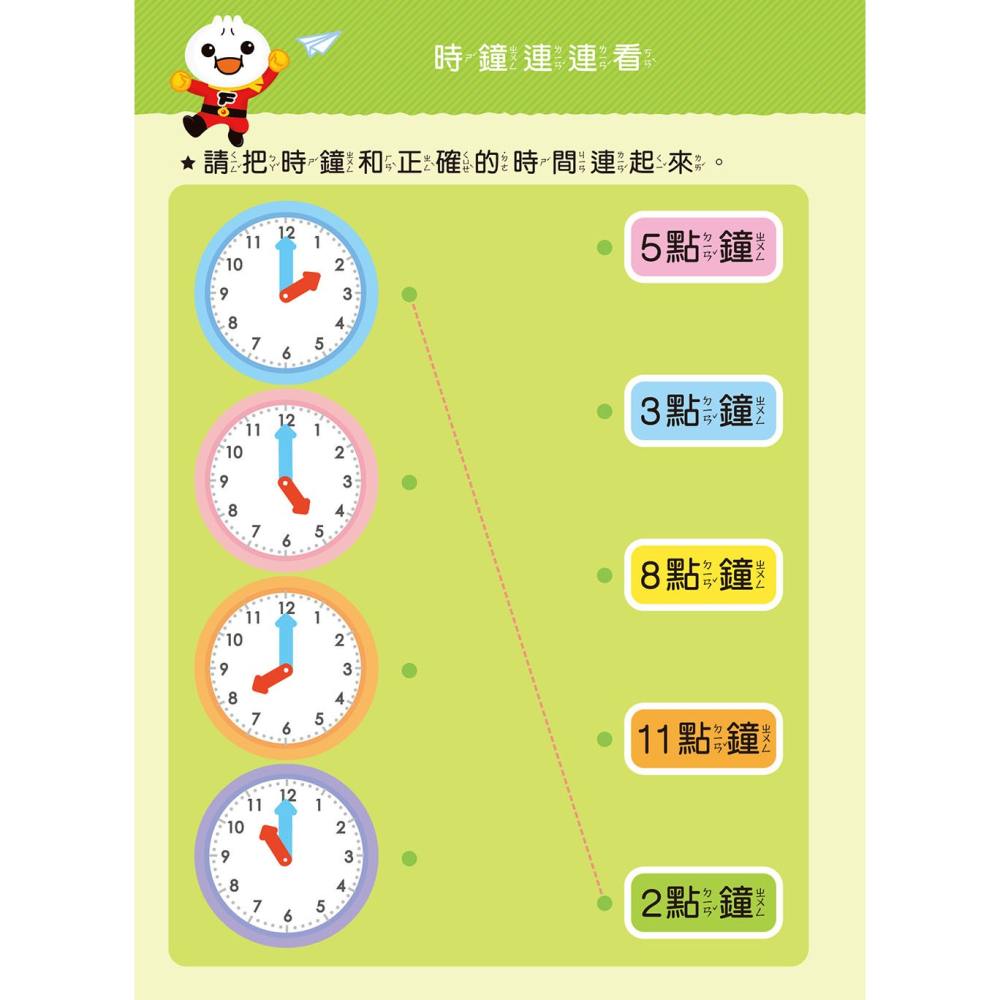 💛全新現貨💛《風車》認識時間：FOOD超人寶貝學前練習（附白板筆）💖小小孩💖-細節圖4