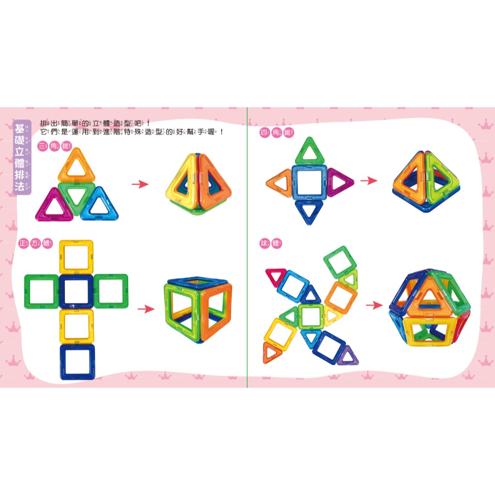 💛全新現貨💛《双美生活文創》5Q益智磁力片：童話公主城堡💖小小孩💖-細節圖5