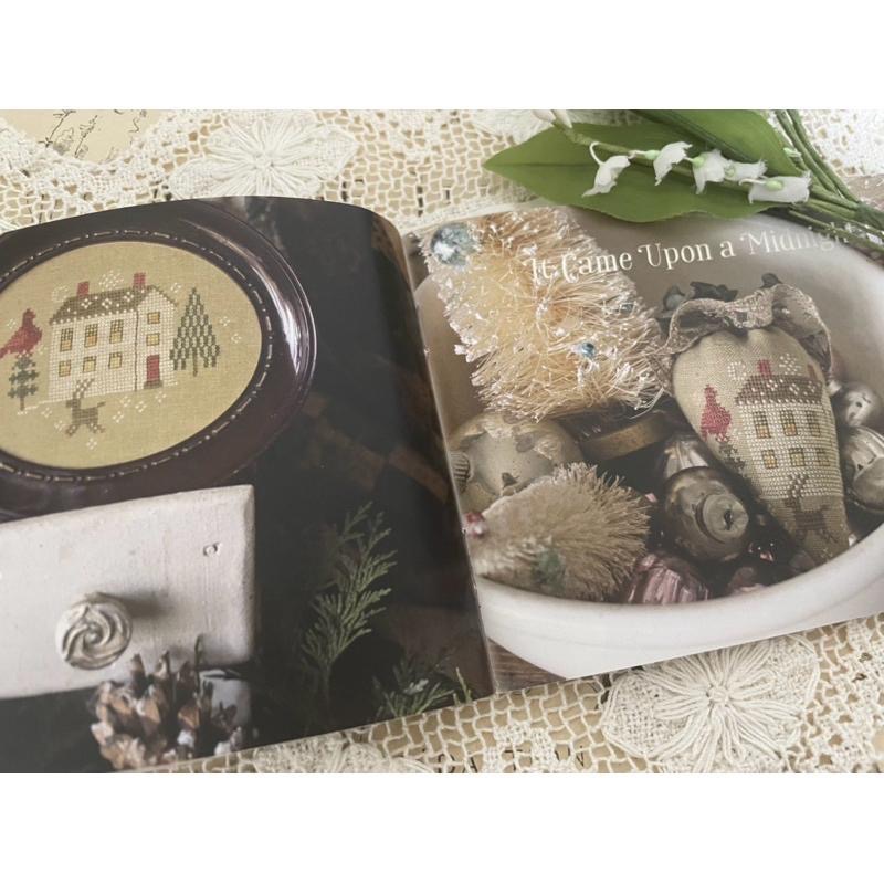 正版珍藏Blackbird designs草莓聖誕襪十字繡圖稿書-細節圖2
