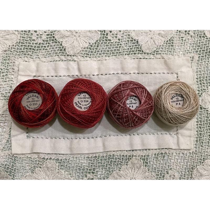 現貨手作刺繡線Valdani珍藏孤品緞染馬卡龍色勾針編織100%絲光棉珍珠線#12-細節圖4
