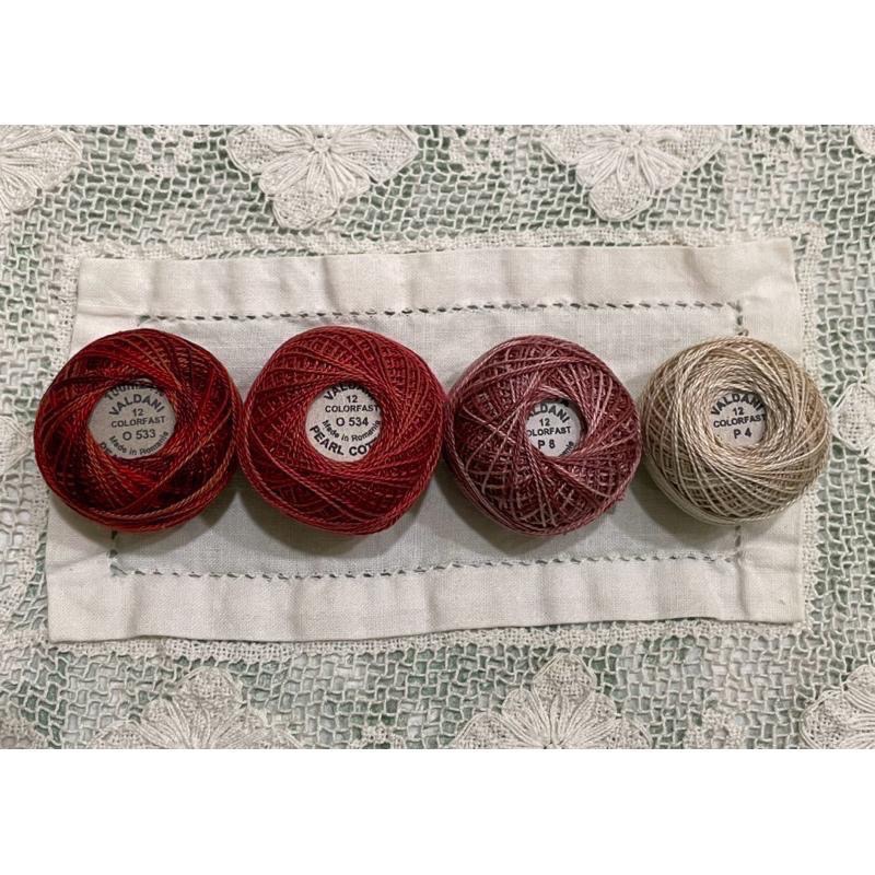 現貨手作刺繡線Valdani珍藏孤品緞染馬卡龍色勾針編織100%絲光棉珍珠線#12-細節圖4