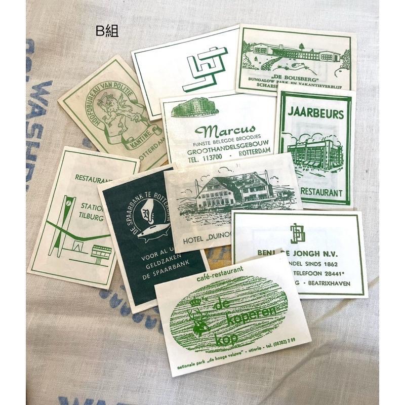 歐美復古藝術設計風格手作手帳靈感素材包裝道具綠色老糖紙袋AB組-細節圖4