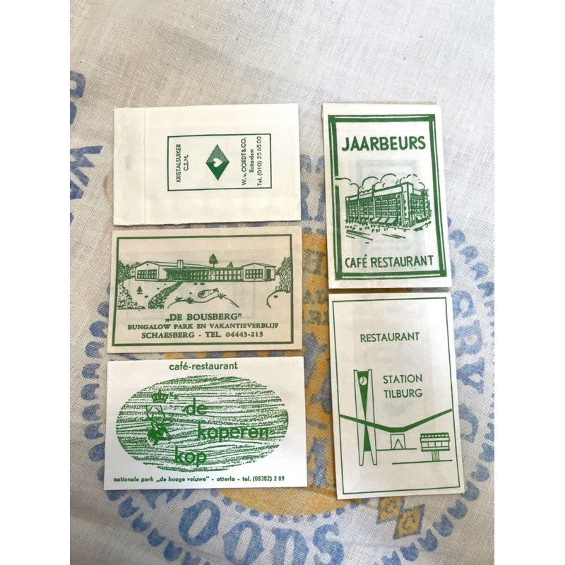 歐美復古藝術設計風格手作手帳靈感素材包裝道具綠色老糖紙袋AB組-細節圖5