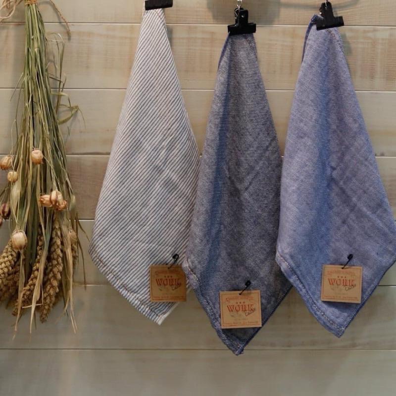 《今治毛巾》Hartwell丹寧牛仔現貨條紋日本英倫風格男性中性全家親子小孩洗臉棉紗長毛巾-細節圖2