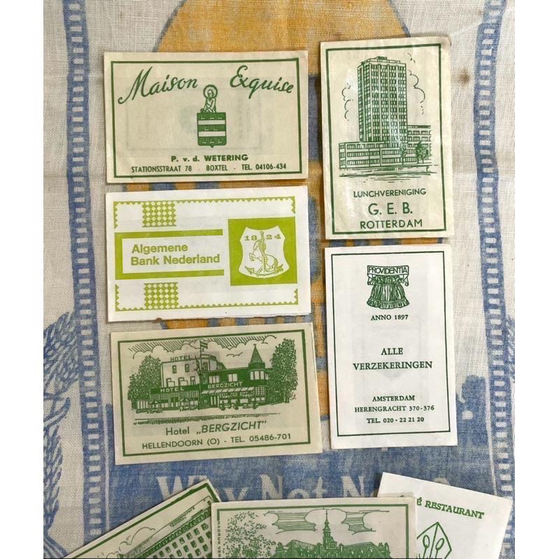 歐美復古藝術設計風格1960-70手作手帳靈感素材包裝道具綠色老糖紙袋CD組-細節圖2