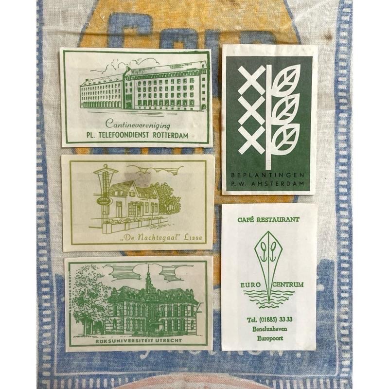 歐美復古藝術設計風格1960-70手作手帳靈感素材包裝道具綠色老糖紙袋CD組-細節圖3