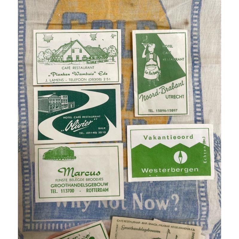 歐美復古藝術設計風格1960-70手作手帳靈感素材包裝道具綠色老糖紙袋CD組-細節圖5