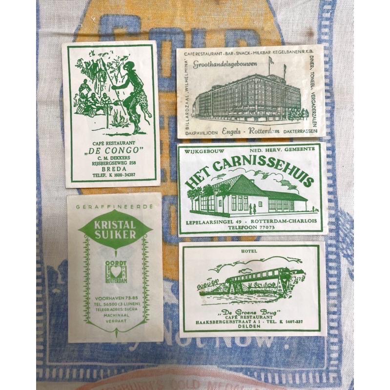 歐美復古藝術設計風格1960-70手作手帳靈感素材包裝道具綠色老糖紙袋CD組-細節圖6