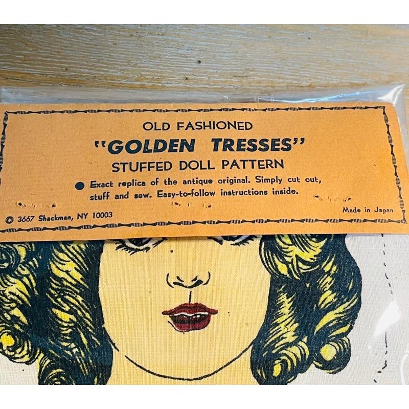 復古風日本手作拼布古董娃娃玩偶pattern版型布55*70cm-細節圖3