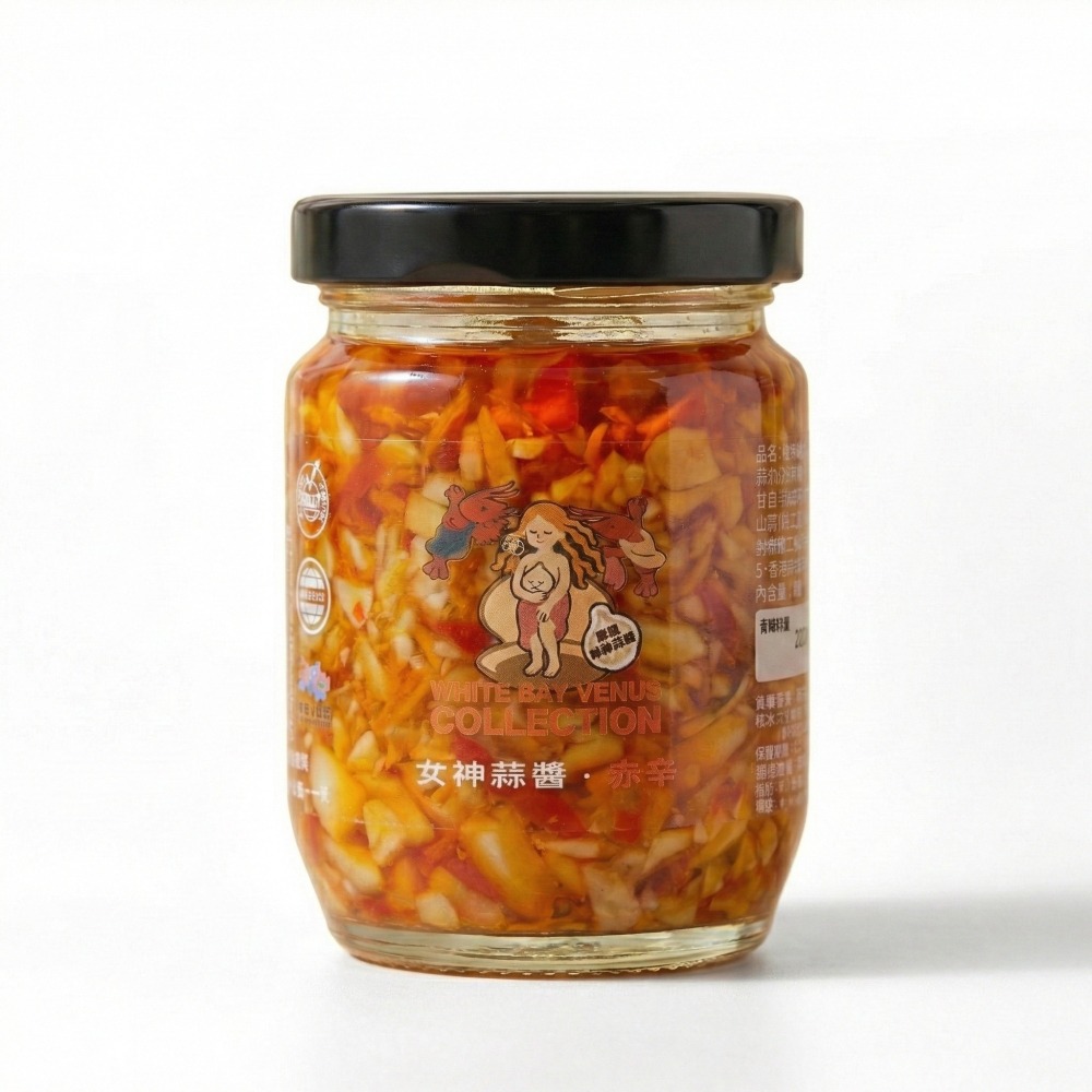 白色海灣女神蒜醬【蒜頭拌醬】原味/辣味 濃郁蒜香｜伸港蒜頭 口感爽脆香 萬用蒜醬-細節圖2