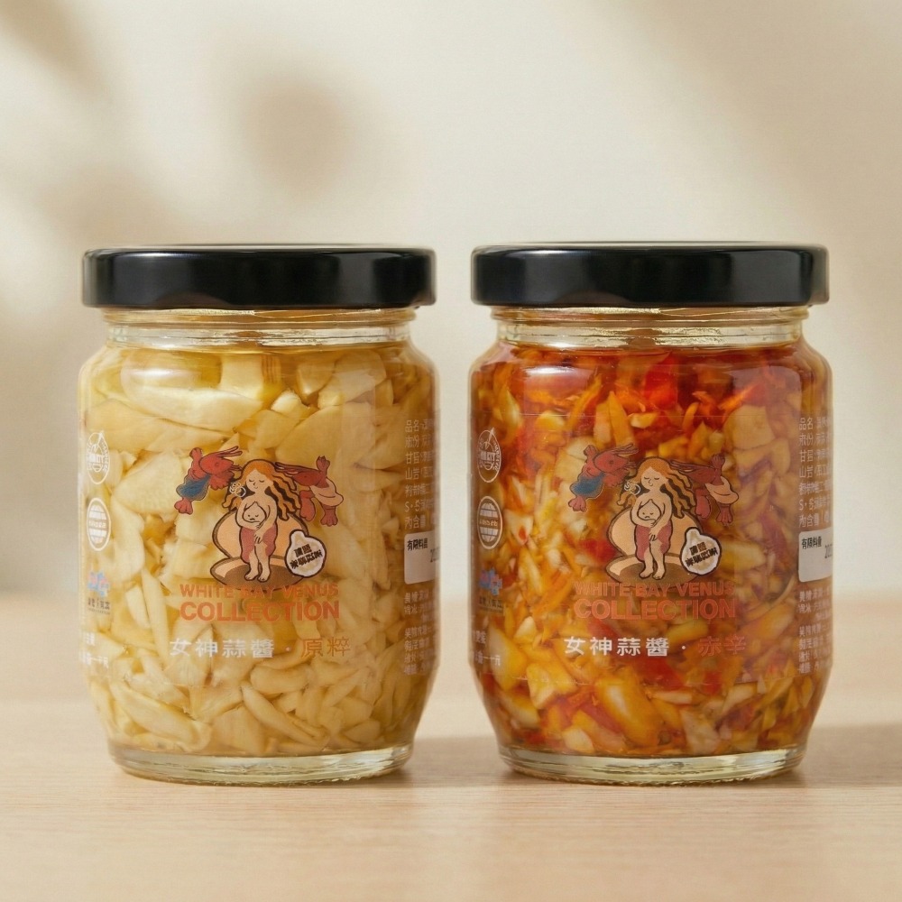白色海灣女神蒜醬【蒜頭拌醬】原味/辣味 濃郁蒜香｜伸港蒜頭 口感爽脆香 萬用蒜醬-細節圖3