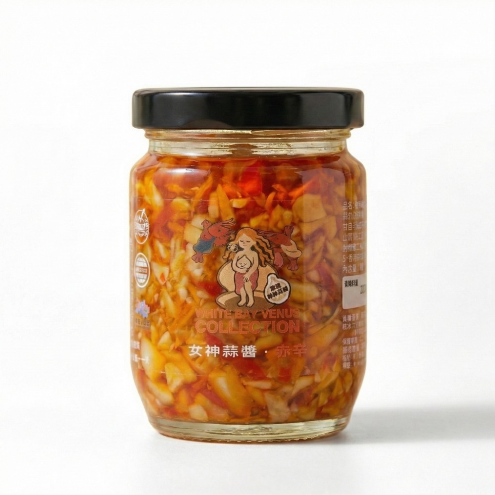 白色海灣女神蒜醬【蒜頭拌醬】原味/辣味 濃郁蒜香｜伸港蒜頭 口感爽脆香 萬用蒜醬-規格圖5