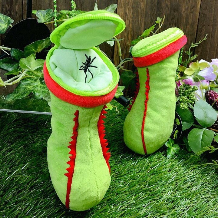 食蟲植物吊飾 零錢包 鑰匙圈 日本植物展 豬籠草 捕蠅草 玩偶 珍奇植物-細節圖5