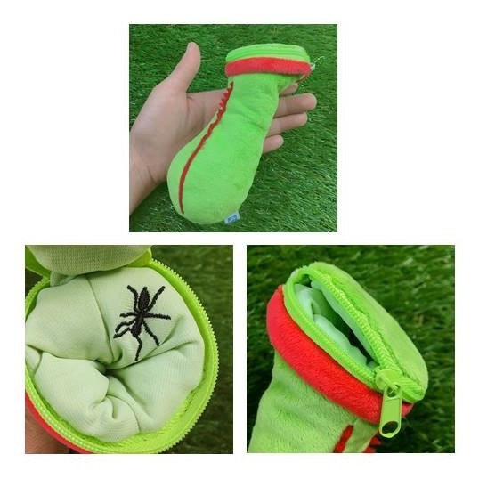 食蟲植物吊飾 零錢包 鑰匙圈 日本植物展 豬籠草 捕蠅草 玩偶 珍奇植物-細節圖11