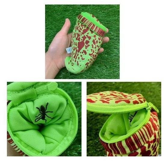 食蟲植物吊飾 零錢包 鑰匙圈 日本植物展 豬籠草 捕蠅草 玩偶 珍奇植物-規格圖11