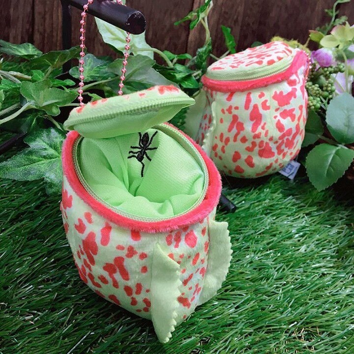 食蟲植物吊飾 零錢包 鑰匙圈 日本植物展 豬籠草 捕蠅草 玩偶 珍奇植物-規格圖11