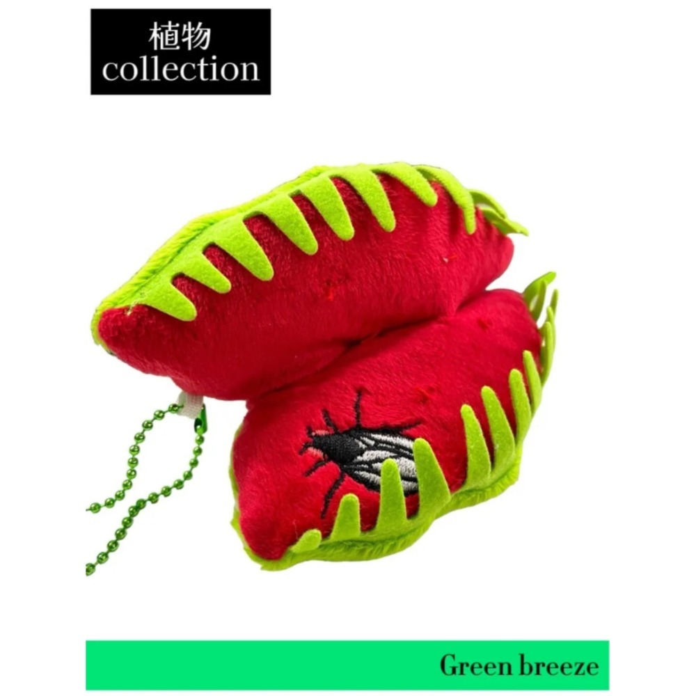 食蟲植物吊飾 零錢包 鑰匙圈 日本植物展 豬籠草 捕蠅草 玩偶 珍奇植物-規格圖11