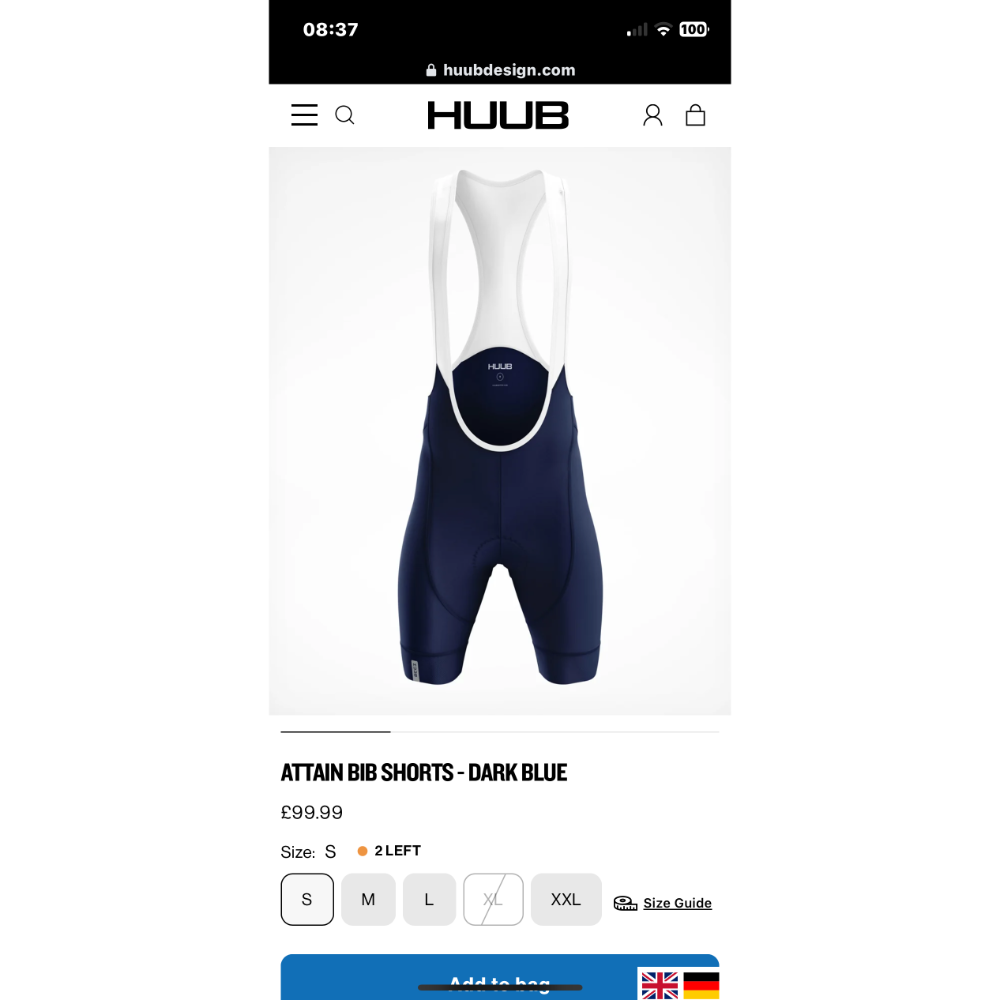 大叔選物 英國鐵人專業品牌 HUUB 車褲 size:L-細節圖8