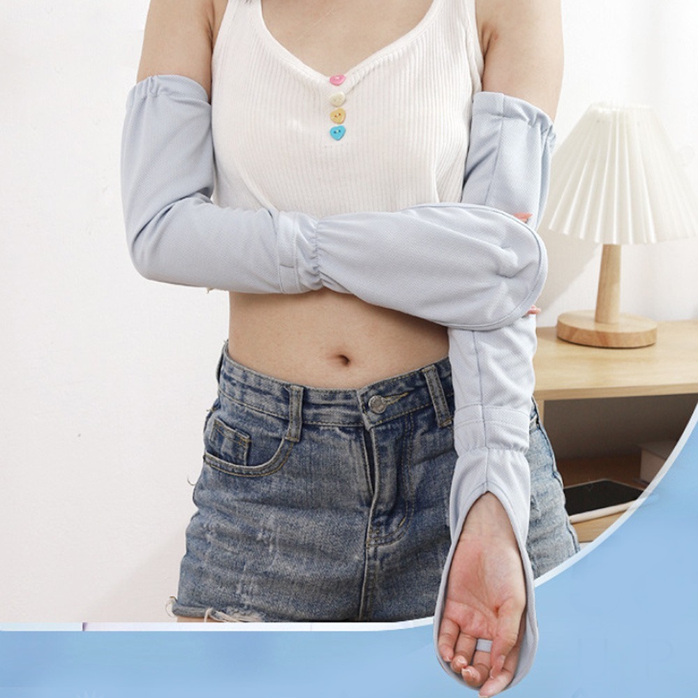 E.City_日式涼感包指式防曬袖套-細節圖2