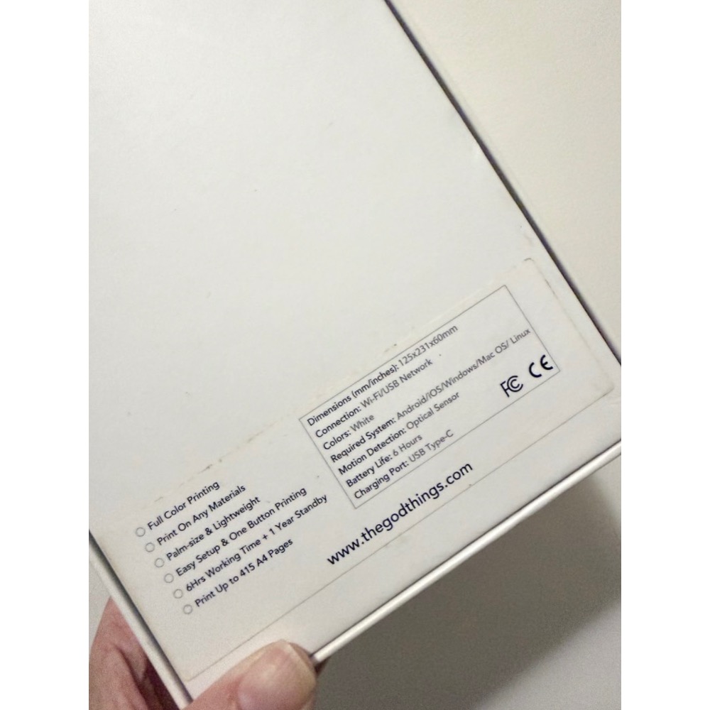 PrinCube口袋式彩色噴墨印表機印刷機-細節圖3