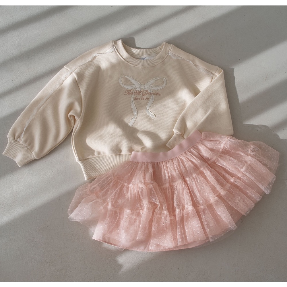 正韓童裝 現貨韓製 春天刺繡蝴蝶結衛衣 隔天出貨-規格圖6