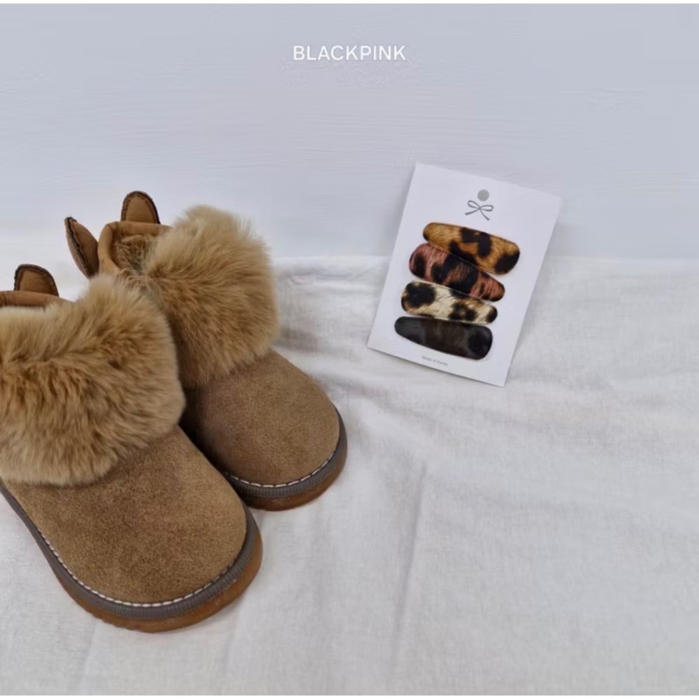 現貨 隔天出貨 韓製豹紋高質感短絨髮夾 一組四入-細節圖6