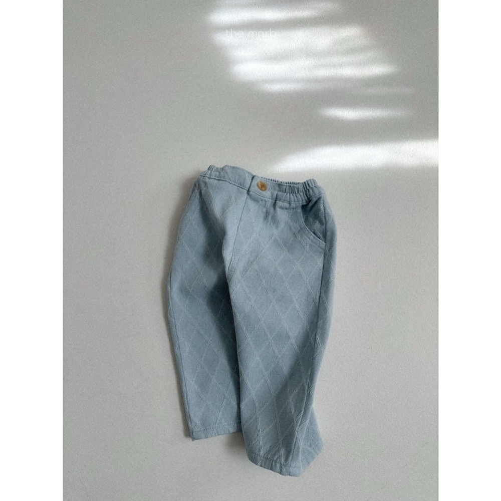 正韓童裝 韓製 mnrb 質感舒適菱格紋牛仔褲-規格圖10