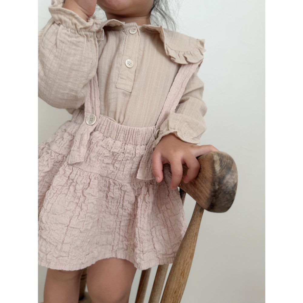 現貨 隔天出貨 正韓童裝 韓製大翻領棉柔襯衫-細節圖6