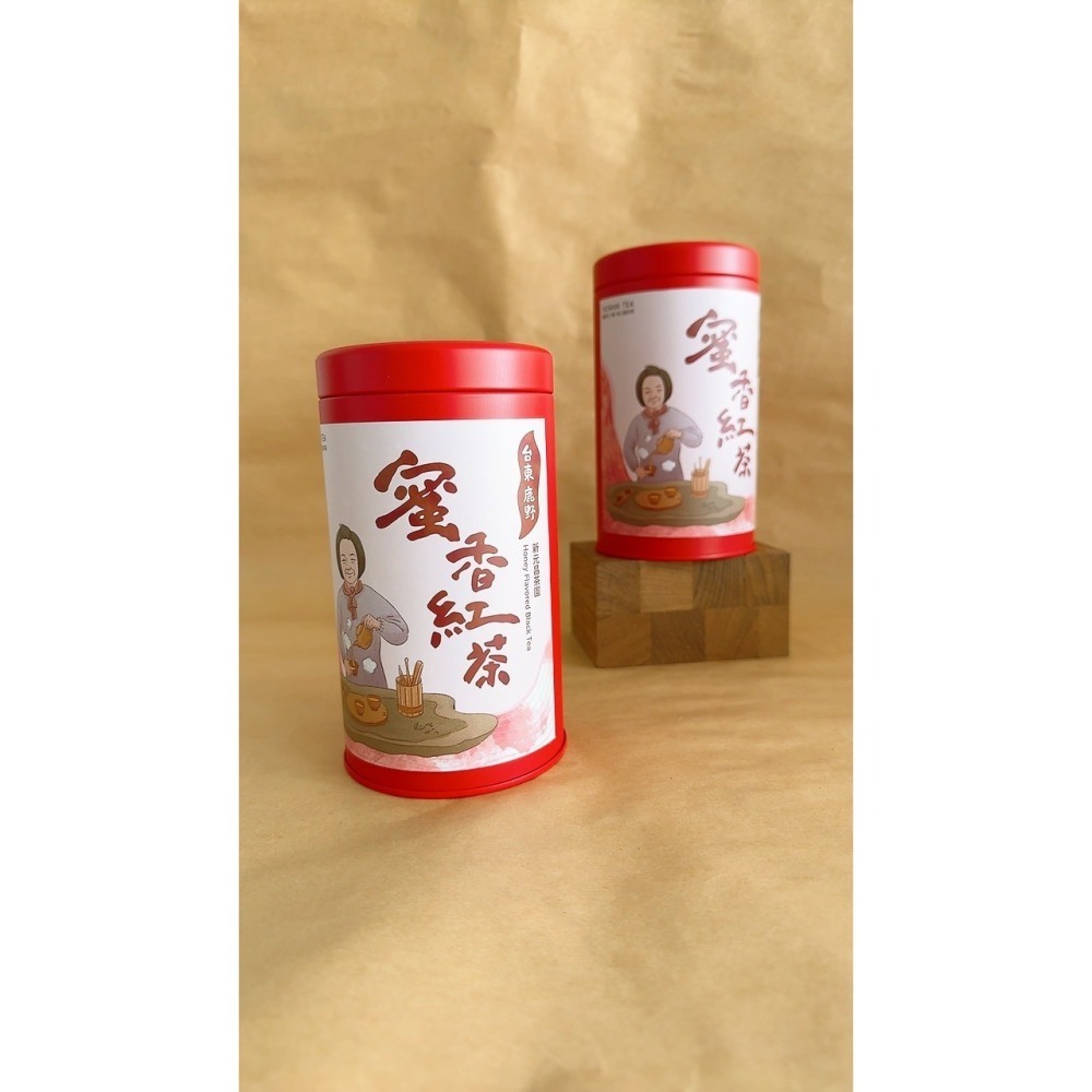 新元昌茶園｜蜜香紅茶 台東鹿野紅烏龍 鐵罐附提袋-細節圖2
