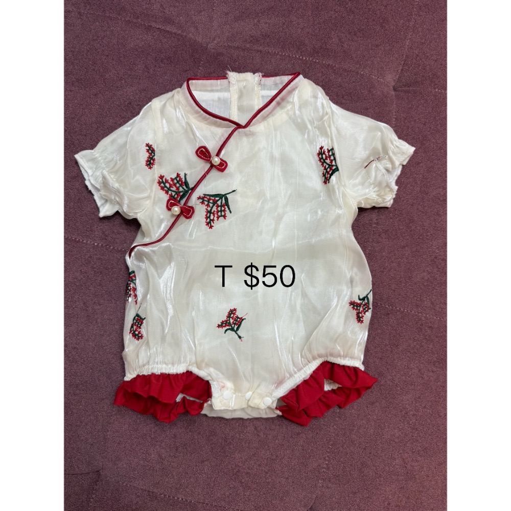 春夏包屁衣旗袍洋裝裙1-3 months-細節圖2