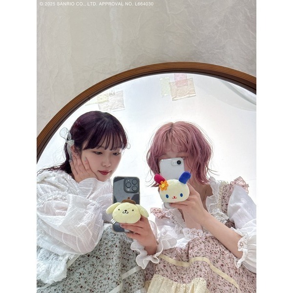 ‎꒰ 日本 merry jenny 聯名 ꒱ؘ 花小兔手機支架-細節圖4
