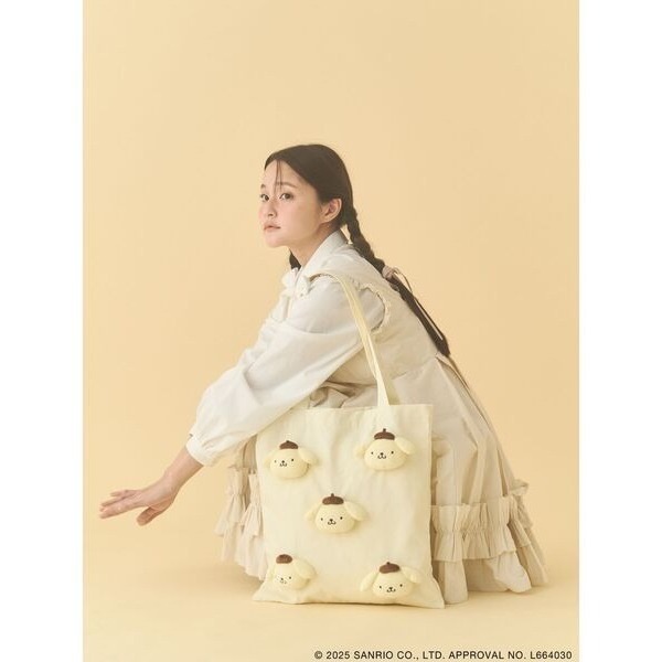 ‎꒰ 日本 merry jenny 聯名 ꒱ؘ 布丁狗帆布袋-細節圖2