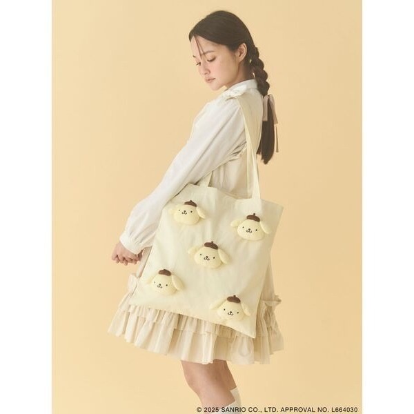 ‎꒰ 日本 merry jenny 聯名 ꒱ؘ 布丁狗帆布袋-細節圖3