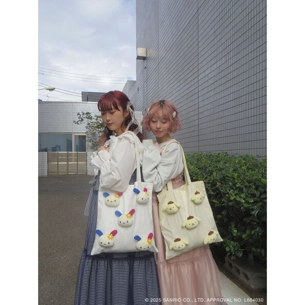 ‎꒰ 日本 merry jenny 聯名 ꒱ؘ 布丁狗帆布袋-細節圖5