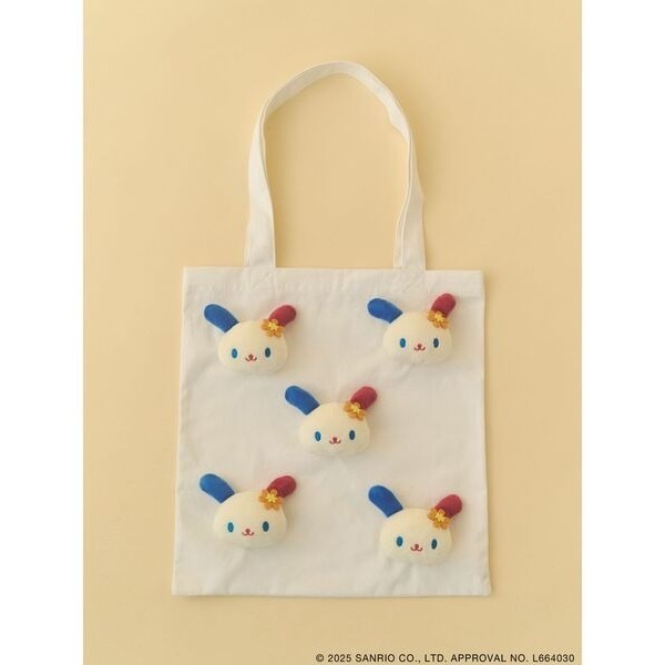 ‎꒰ 日本 merry jenny 聯名 ꒱ؘ 花小兔帆布袋-細節圖3