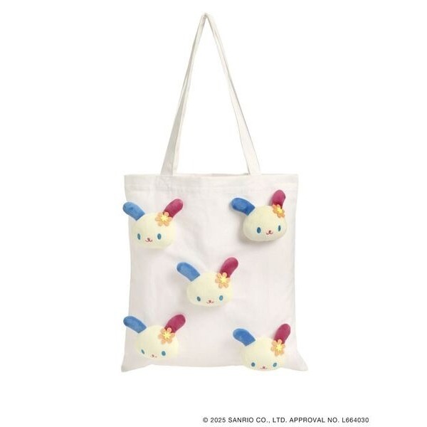 ‎꒰ 日本 merry jenny 聯名 ꒱ؘ 花小兔帆布袋-細節圖5