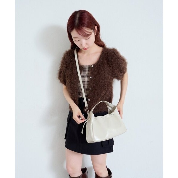 ‎꒰ 日本 kastane ꒱ؘ 格紋小背心 附胸罩-細節圖4