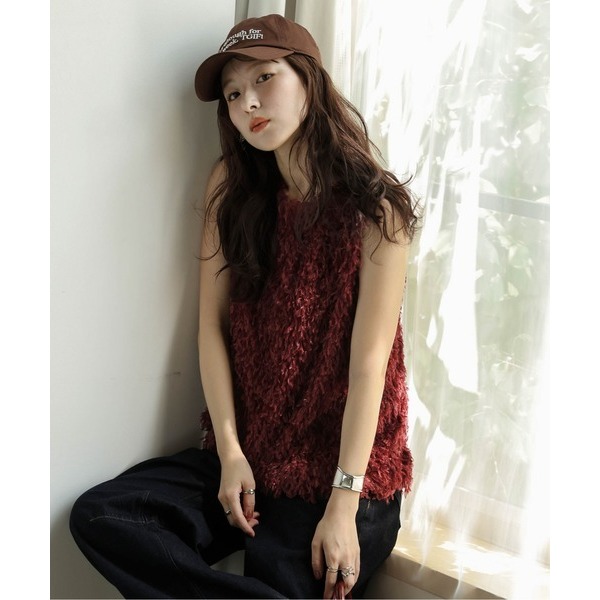 ‎꒰ 日本 SUGAR BISKET ꒱ؘ 羽毛流蘇背心-細節圖8