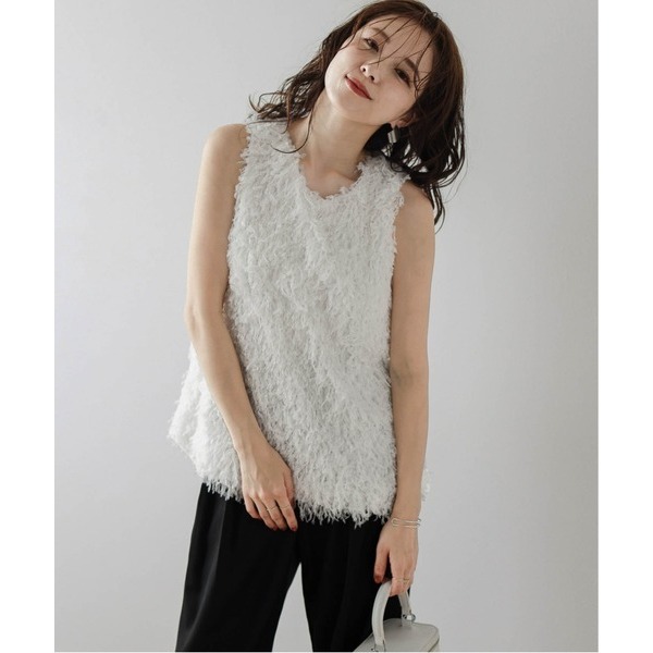 ‎꒰ 日本 SUGAR BISKET ꒱ؘ 羽毛流蘇背心-細節圖10