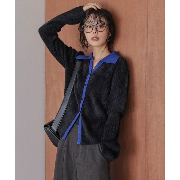 ‎꒰ 日本 SUGAR BISKET ꒱ؘ 毛絨針織開襟衫-細節圖5