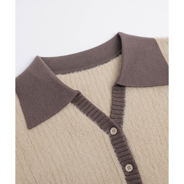 ‎꒰ 日本 SUGAR BISKET ꒱ؘ 毛絨針織開襟衫-細節圖9