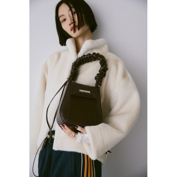 ‎꒰ 日本 un/neu ꒱ؘ 抽皺背帶兩用包-細節圖2